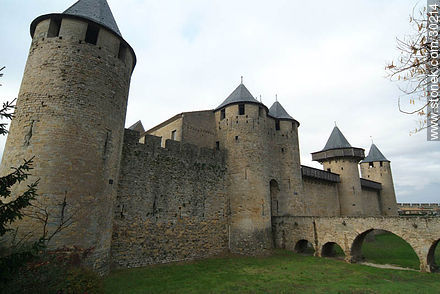 Castle of Carcassonne - Region of Languedoc-Rousillon - FRANCE. Photo #30214