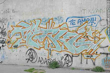 Graffiti in Montevideo - Department of Montevideo - URUGUAY. Photo #31510