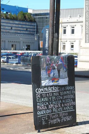 Political advertising - Department of Montevideo - URUGUAY. Photo #34163