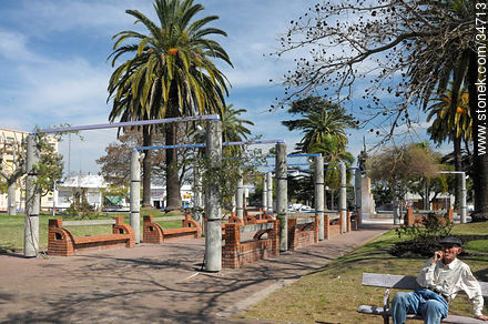 Plaza Constitución de Dolores. - Departamento de Soriano - URUGUAY. Foto No. 34713