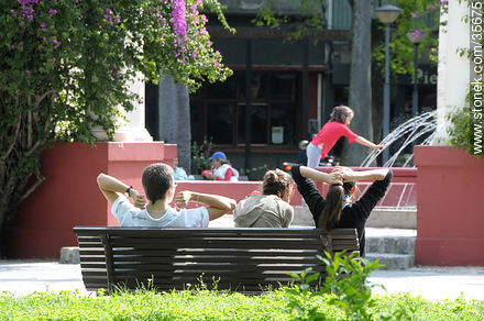 Plaza Sarandí. - Departamento de Durazno - URUGUAY. Foto No. 35675