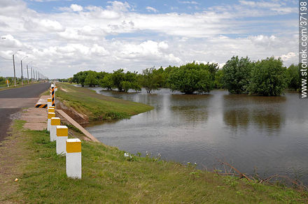 Río Uruguay crecido - Departamento de Paysandú - URUGUAY. Foto No. 37198