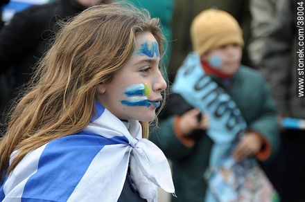 Uruguayan footbal soccer team reception after playing the World Cup in South Africa, 2010. -  - URUGUAY. Photo #38004