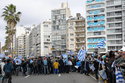 Uruguayan footbal soccer team reception after playing the World Cup in South Africa, 2010. -  - URUGUAY. Photo #37980