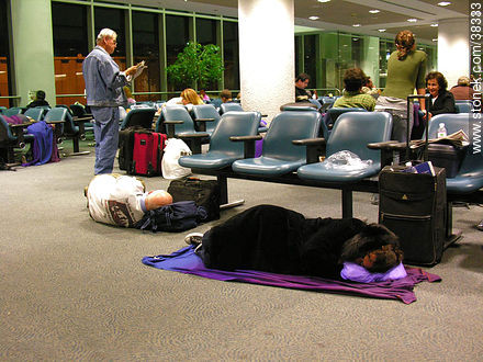 Miami Airport. Delayed flight. - State of Florida - USA-CANADA. Photo #38333
