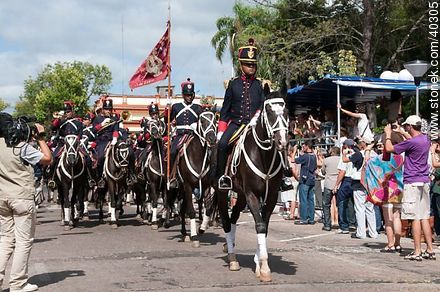 Cuerpo de Blandengues de Artigas. Banda. - Departamento de Tacuarembó - URUGUAY. Foto No. 40305