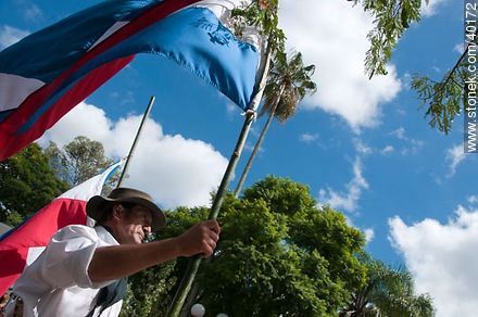 Artigas flag - Tacuarembo - URUGUAY. Photo #40172
