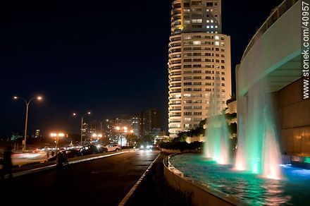 Fountain in Conrad Hotel - Punta del Este and its near resorts - URUGUAY. Photo #40957