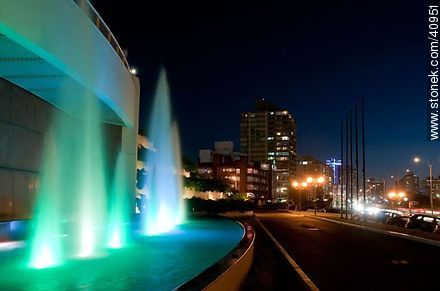 Fountain in Conrad Hotel - Punta del Este and its near resorts - URUGUAY. Photo #40951