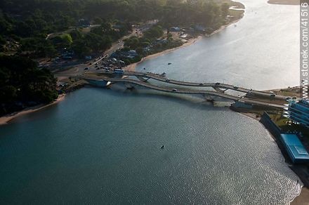 Undulating bridges over the creek Maldonado - Punta del Este and its near resorts - URUGUAY. Photo #41516