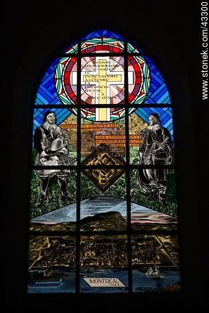 Stained glass of the Church of Brouage - Region of Poitou-Charentes - FRANCE. Photo #43300
