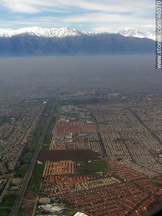 Near City of Santiago from the air - Chile - Others in SOUTH AMERICA. Photo #46370