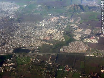 Near City of Santiago from the air - Chile - Others in SOUTH AMERICA. Photo #46369