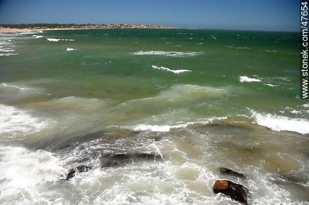 Playa San Francisco un día ventoso - Departamento de Maldonado - URUGUAY. Foto No. 47654