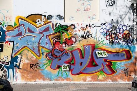Graffitis - Department of Montevideo - URUGUAY. Photo #48083