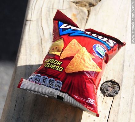Bag of snacks exposed to low ambient pressure - Chile - Others in SOUTH AMERICA. Photo #50578