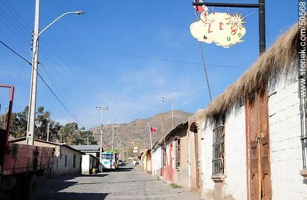 Street of Putre. Altitude: 3537m - Chile - Others in SOUTH AMERICA. Photo #50568
