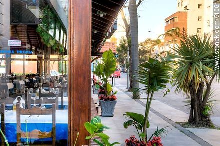 Stores in 20th Street. Los Caracoles Restaurant. - Punta del Este and its near resorts - URUGUAY. Photo #51061