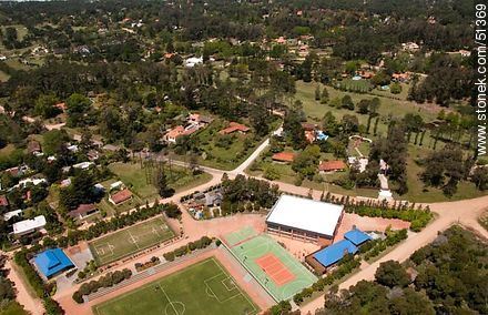 Football and tennis courts in Golf quarter in the block of streets Los Laureles, Pasteur, Montesquieu and Rousseau. - Punta del Este and its near resorts - URUGUAY. Photo #51369