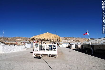 Stand in the Plaza of Parinacota Village - Chile - Others in SOUTH AMERICA. Photo #51566