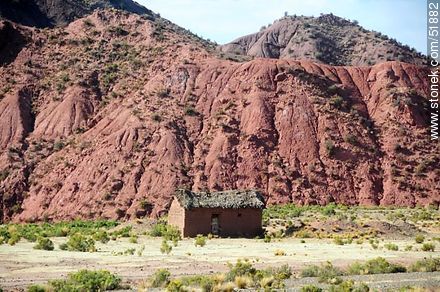 Clay brick constructions and particular geography of the Bolivian Altiplano - Bolivia - Others in SOUTH AMERICA. Photo #51882