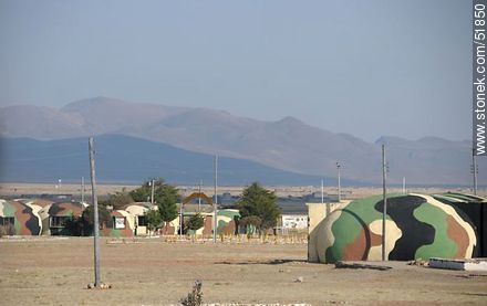 Facilities Bolivian army. Construction units in the form of egg. - Bolivia - Others in SOUTH AMERICA. Photo #51850