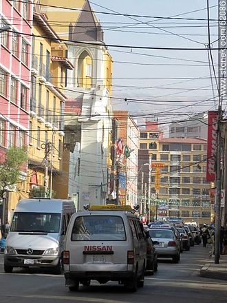 Illampu street of La Paz - Bolivia - Others in SOUTH AMERICA. Photo #52086