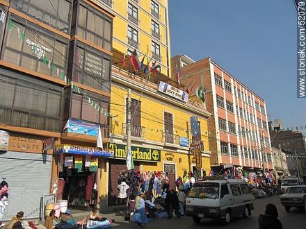 La calle Illampu de La Paz. - Bolivia - Otros AMÉRICA del SUR. Foto No. 52079