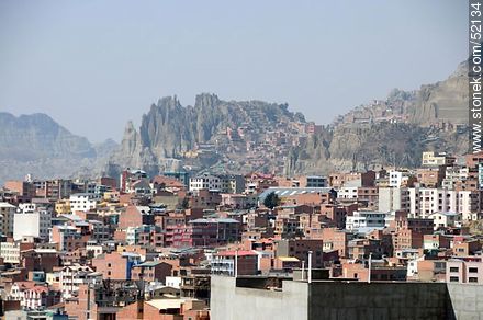 View of a section of the city of La Paz - Bolivia - Others in SOUTH AMERICA. Photo #52134