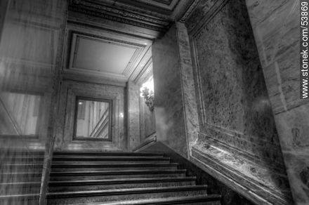 Stairs to Salón de los Pasos Perdidos del Palacio Legislativo - Department of Montevideo - URUGUAY. Photo #53869