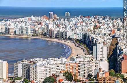 Pocitos beach. Río de la Plata. - Department of Montevideo - URUGUAY. Photo #54857