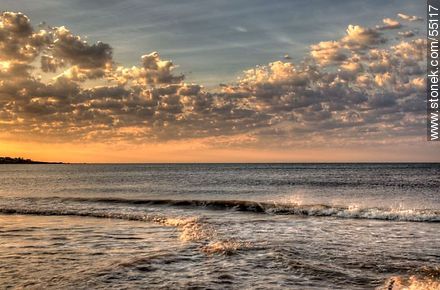 Sea and clouds at sunrise - Department of Maldonado - URUGUAY. Photo #55117