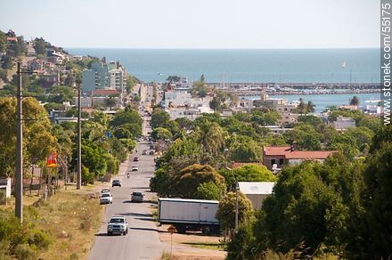 Piria avenue. View to the port. - Department of Maldonado - URUGUAY. Photo #55175