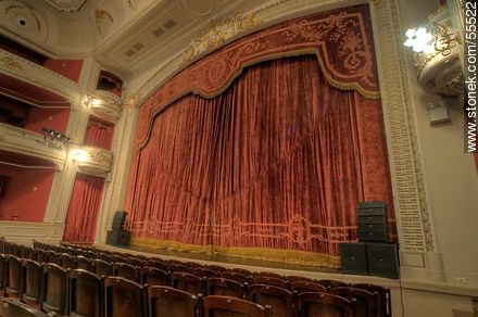Teatro Bartolomé Macció.  Telón. - Departamento de San José - URUGUAY. Foto No. 55522