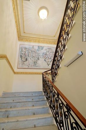 Teatro Bartolomé Macció. Escaleras a las tertulias. - Departamento de San José - URUGUAY. Foto No. 55514