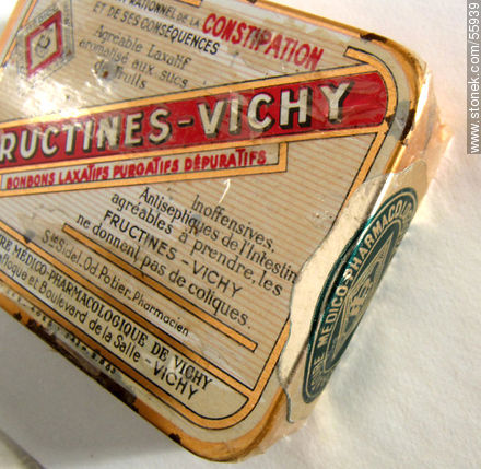 Antigua caja Fructines - Vichy de medicina laxante para los constipados -  - IMÁGENES VARIAS. Foto No. 55939