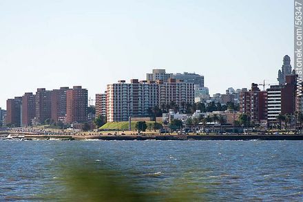 Rio de la Plata. Rambla Rep. Argentina from afar - Department of Montevideo - URUGUAY. Photo #56347