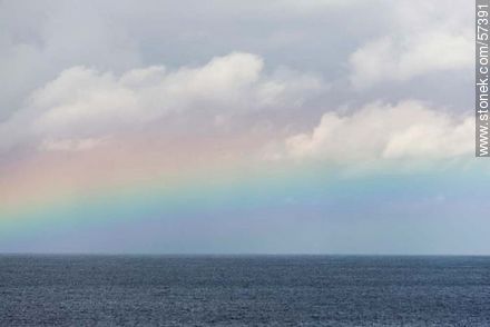 Rainbow at sea - Punta del Este and its near resorts - URUGUAY. Photo #57391