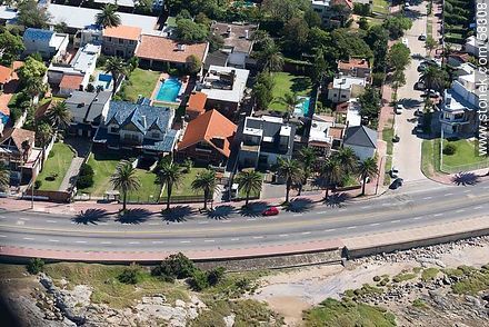 Aerial view of the promenade Republic of Mexico and José Cuneo street - Department of Montevideo - URUGUAY. Photo #58308