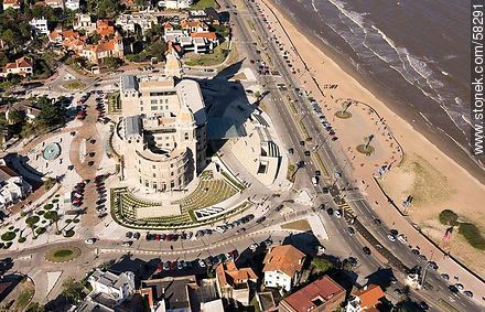 Aerial view of the Hotel Carrasco (2013) - Department of Montevideo - URUGUAY. Photo #58291