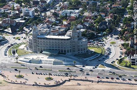 Aerial view of the Hotel Carrasco (2013) - Department of Montevideo - URUGUAY. Photo #58279