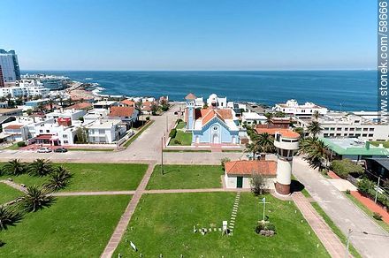 From the lighthouse of Punta del Este. Weather Station and Church - Punta del Este and its near resorts - URUGUAY. Photo #58666