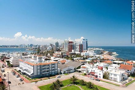 From the lighthouse of Punta del Este. Towers of Peninsula - Punta del Este and its near resorts - URUGUAY. Photo #58649