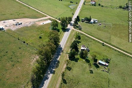 Aerial view of Route 9 - Department of Rocha - URUGUAY. Photo #58811
