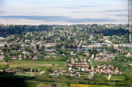 Aerial view of Lagomar - Department of Canelones - URUGUAY. Photo #58910