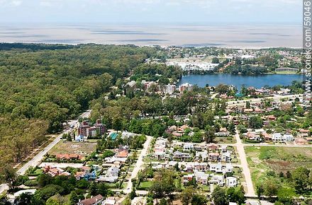 Vista aérea del Parque Miramar - Departamento de Canelones - URUGUAY. Foto No. 59046