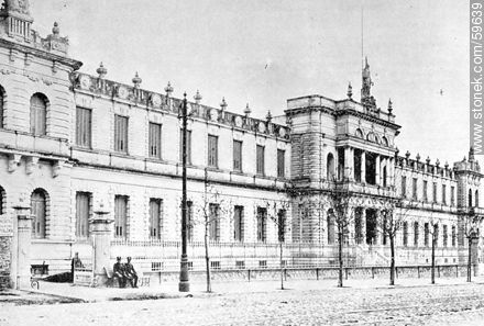 Military Hospital, 1909. - Department of Montevideo - URUGUAY. Photo #59639