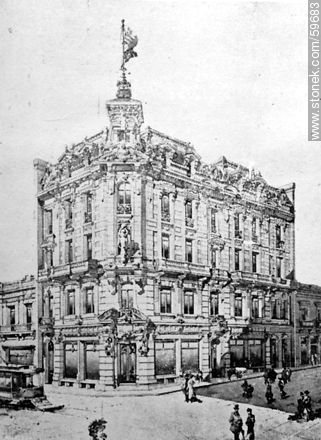 Palace Gas Company, 1909. 25 de Mayo and Juncal streets - Department of Montevideo - URUGUAY. Photo #59683