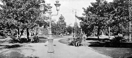 Montevideo, Plaza Zabala, 1909 - Department of Montevideo - URUGUAY. Photo #59722