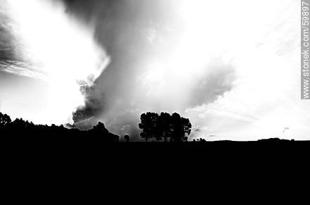 Storm on view in the field -  - MORE IMAGES. Photo #59897